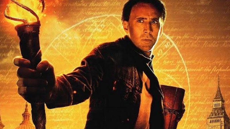 Nicolas Cage no poster de A Lenda do Tesouro Perdido - Foto: Reprodução/Disney
