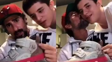 Marcos Mion exibe tênis de quase R$ 5 mil rabiscado pelo filho: “O mais valioso” - Foto: Reprodução/Instagram