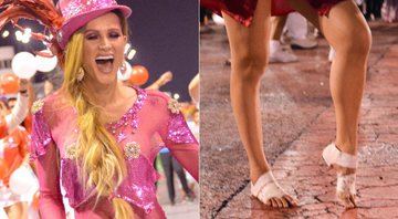 Sabrina Svern teve os pés perfurados pela sandália no ensaio técnico da Colorado do Brás - Foto: Lipe Aramuni/ Ag. Luxxus