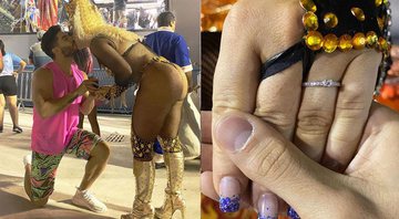 Patricia Leitte ganhou anel de compromisso após desfile na Sapucaí - Foto: Reprodução/ Instagram