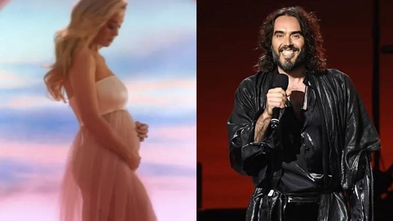 Russell Brand, ex de Katy Perry, admite estar de “coração partido” com gravidez da cantora - Foto: Reprodução / Instagram / YouTube