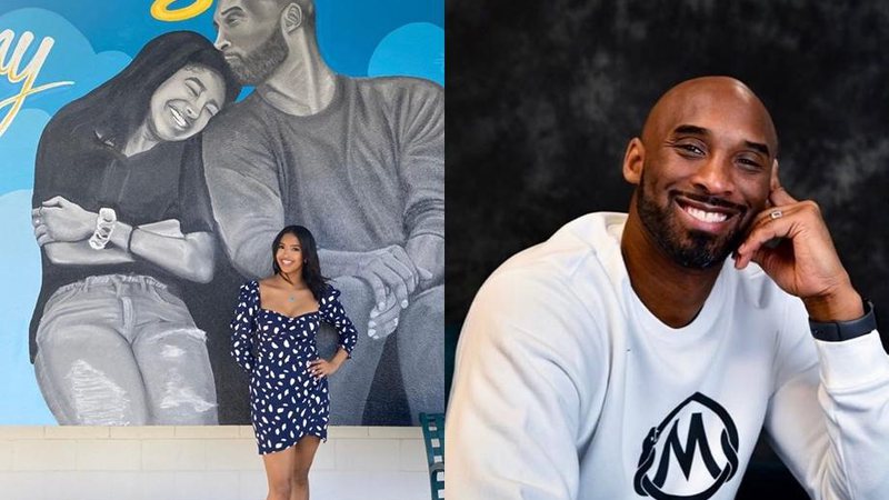 Filha mais velha de Kobe Bryant homenageia pai e irmã falecidos em mural - Foto: Reprodução / Instagram