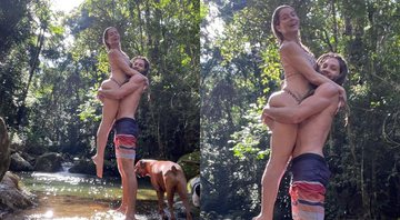Letícia Spiller posa ao lado de seu marido em meio a natureza - Foto: Reprodução / Instagram