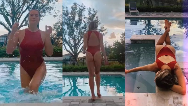 Letícia Spiller curte dia de piscina e ganha elogio de internautas - Foto: Reprodução / Instagram