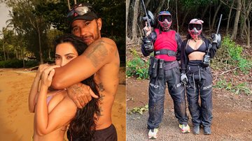 Lewis Hamilton mostrou fotos das férias com Kim Kardashian