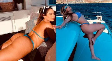 Lexa exibiu a boa forma durante passeio de barco na Grécia - Foto: Reprodução/ Instagram@tripdalexa