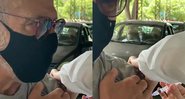 Lima Duarte recebendo a segunda dose da vacina contra COVID-19 - Reprodução/Instagram@limaduarte