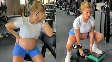 Lore Improta mostrou treino pesado na reta final da gravidez