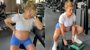 Lore Improta mostrou treino pesado na reta final da gravidez