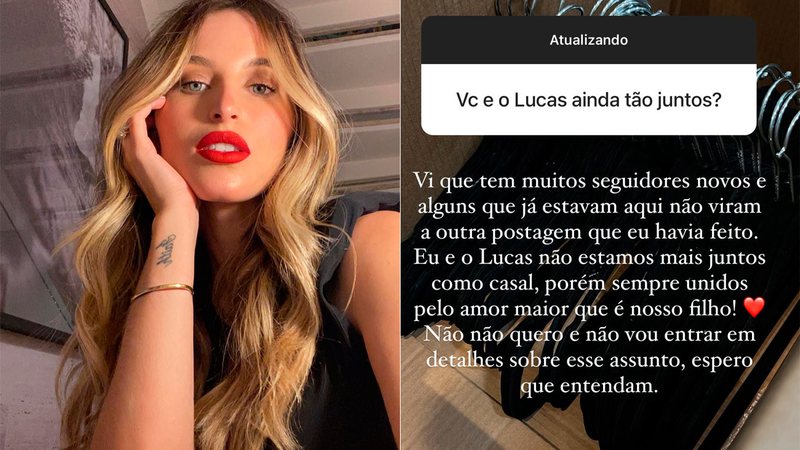 Lorena Carvalho respondeu seguidor que questionou sua relação com Lucas Lucco - Foto: Reprodução/ Instagram@lorenacarvalhod