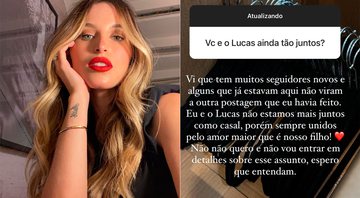 Lorena Carvalho respondeu seguidor que questionou sua relação com Lucas Lucco - Foto: Reprodução/ Instagram@lorenacarvalhod
