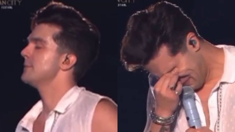 Luan Santana não segurou as lágrimas em show na sua terra natal - Foto: Reprodução / Instagram