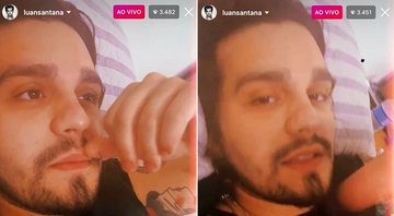Luan Santana desabafa em live surpresa - Reprodução/Instagram