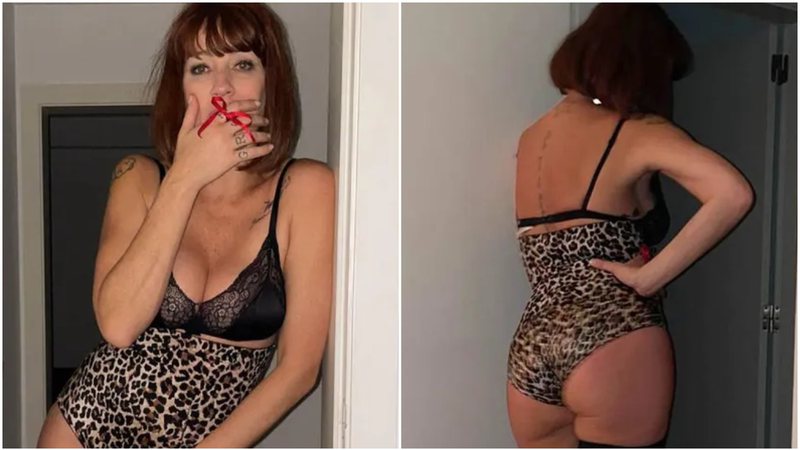 Luana Piovani posa com lingerie de oncinha em novas fotos - Foto: Reprodução / Instagram