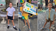 Jovem ator Lucas Rodrigues está no elenco da série 'Brasil 70: A Saga do Tri' - Fotos: Divulgação