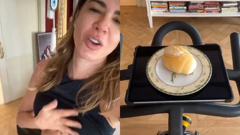 Luciana Gimenez usa pão francês como incentivo para malhar na quarentena - Foto: Reprodução / Instagram