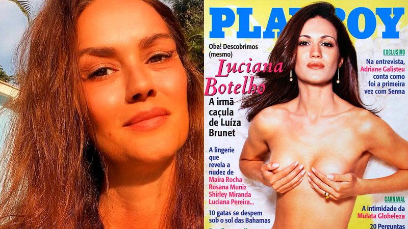 Luciana Botelho foi modelo e posou para a Playboy - Foto: Reprodução/ Facebook e Divulgação