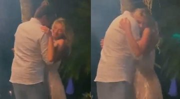 Luciano Szafir dançando com Sasha Meneghel após o casamento dela com João Figueiredo - Foto: Reprodução / Instagram
