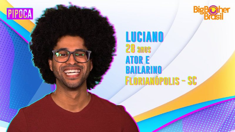 Luciano é ator e bailarino, e se tornou o segundo confirmado do BBB 22 - Foto: Reprodução / Globo