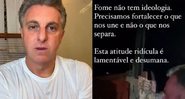 Luciano Huck protesta contra homem que humilhou pessoa em situação vulnerável - Foto: Reprodução / Instagram