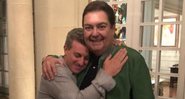 Luciano Huck posta foto com Faustão e deseja sorte ao apresentador - Foto: Reprodução / Instagram