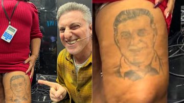 Luciano Huck posou com fãs que o homenagearam em tatuagens - Foto: Reprodução/ Instagram@lucianohuck