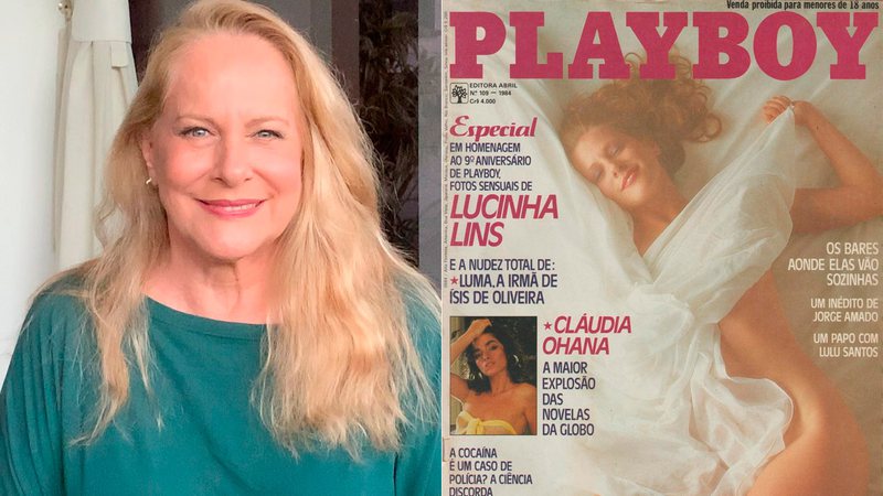 Lucinha Lins comandou seu próprio ensaio para a Playboy - Foto: Reprodução/ Instagram@lucinhalinsoficial e Divulgação