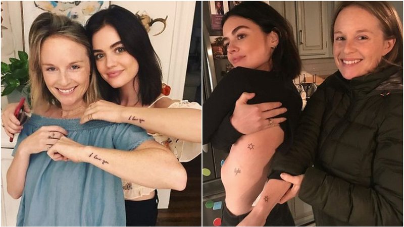 Lucy Hale a irmã: desculpas por tirar tatuagem - Foto: Reprodução / Instagram