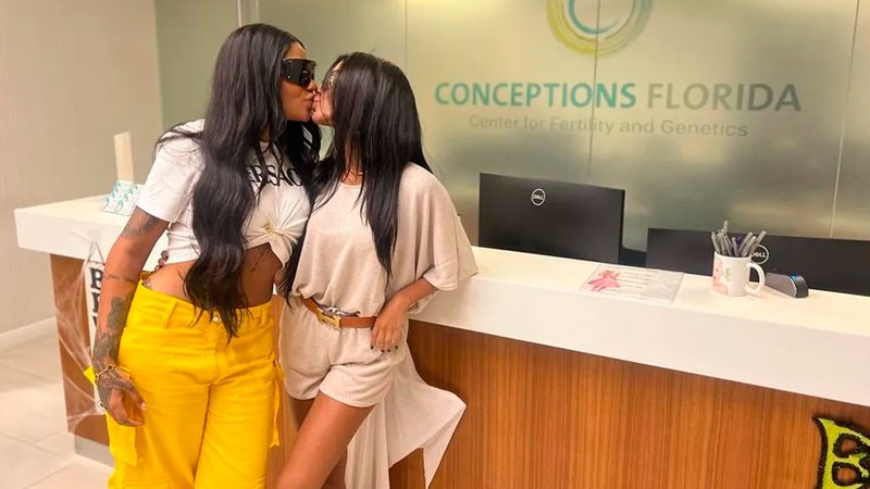 Ludmilla e Brunna Gonçalves visitam clínica de fertilização em Miami - Foto: Reprodução/ Instagram@ludmilla