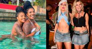 As cantoras Ludmilla e Luísa Sonza com suas mães, Silvana Oliveira e Eliane Gerloff - Foto: Reprodução/ Instagram@silvanassoliveira e @elianegerloff
