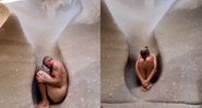 Ator e Andreia surgiram nus em registros compartilhados nas redes sociais - Foto: Reprodução / Instagram @luigibaricelli