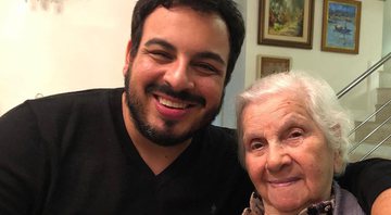 Luis Lobiando com sua avó - Foto: Reprodução / Instagram @luislobianco