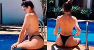 Luiza Ambiel contou que aproveita para meditar de topless - Foto: Reprodução/ Instagram@luizaambieloficial
