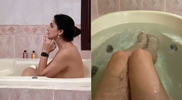 Luiza Ambiel posou na banheira e fãs lembraram quadro icônico - Foto: Reprodução/ Instagram@luizaambieloficial