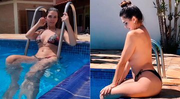 Luiza Ambiel recebeu críticas e elogios por foto de topless - Foto: Reprodução/ Instagram@luizaambieloficial