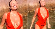 Luiza Tomé causou alvoroço na web ao exibir decote aos 59 anos - Foto: Reprodução/ Instagram@luizatome