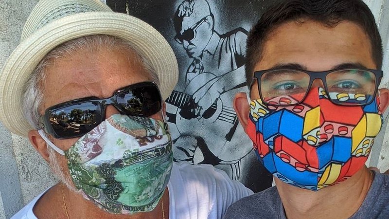 Lulu Santos e Clebson Teixeira em foto recente, durante a pandemia do novo coronavírus - Foto: Reprodução / Instagram@lulusantosoficial