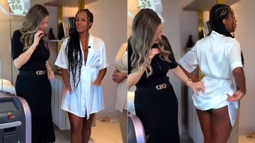 Lumena Aleluia mostrou resultado de procedimento no bumbum