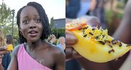 Lupita Nyong'o surpreende ao comer sobremesa com insetos - Foto: Reprodução / Instagram