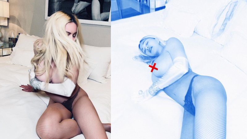Cantora realizou um ensaio sensual e surpreendeu os seguidores - Reprodução/Instagram/@madonna