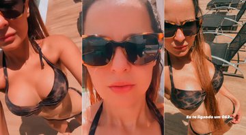 Maiara dançou à beira da piscina e exibiu corpo sequinho após eliminar 30 quilos - Foto: Reprodução/ Instagram@maiara