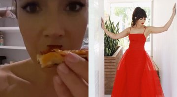 Mandy Moore aparece nua e comendo pizza após o Emmy 2021 - Foto: Reprodução / Instagram @mandymooremm