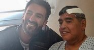 O médico Leopoldo Luque e Maradona, após sua cirurgia - Reprodução/Instagram