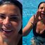 Mara Maravilha aproveitou piscina na Bahia e mandou recado nas redes