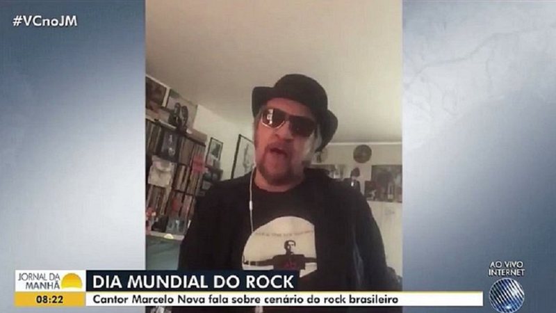 Marcelo nova destila discurso negacionista ao vivo na TV - Foto: Reprodução / TV Bahia