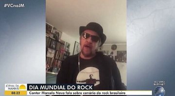 Marcelo nova destila discurso negacionista ao vivo na TV - Foto: Reprodução / TV Bahia