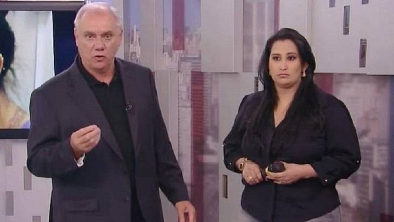 Marcelo Rezende foi o "padrinho profissional" de Fabíola Gadelha - Foto: Reprodução / RedeTV!