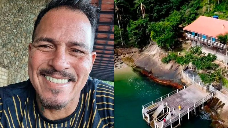 Marcelo Barros mora na Ilha de Jaguanum desde 2012 - Foto: Reprodução/ Instagram