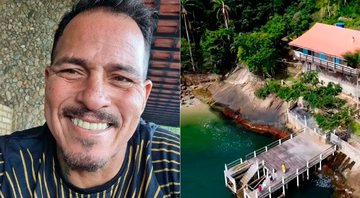 Marcelo Barros mora na Ilha de Jaguanum desde 2012 - Foto: Reprodução/ Instagram