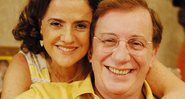 Marco Nanini e Marieta severo nos bastidores de A Grande Família - Foto: TV Globo/ Thiago Prado Neris